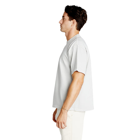 heavyweight pigment tee cement model men side